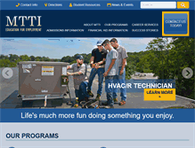 Tablet Screenshot of mtti.edu